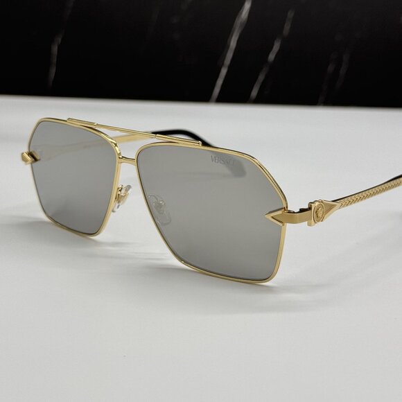 NEW VERSACE VE2284 1002/6G SUNGLASSES GOLD UNISEX VERSACE VE2284 10026G main image 7